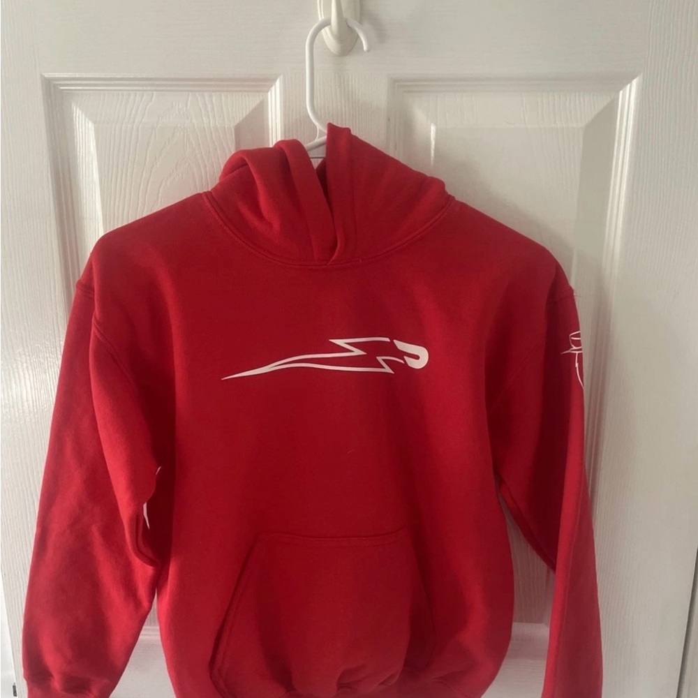 MrBeast Basics Red Hoodie Kids Size 8Y (DoorDash Collaboration Limited Edition)